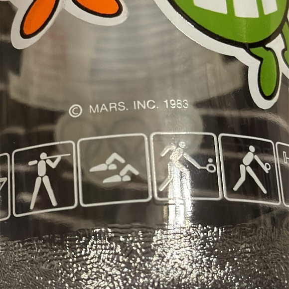 🏡VINTAGE 1980 M&M's GLASS LA OLYMPIC COMMITTEE JAR - Picture 3 of 7